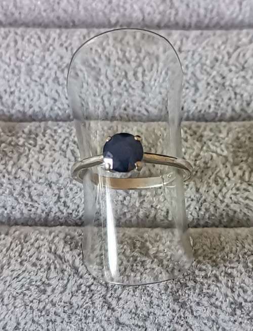 Silver Solitaire Ring