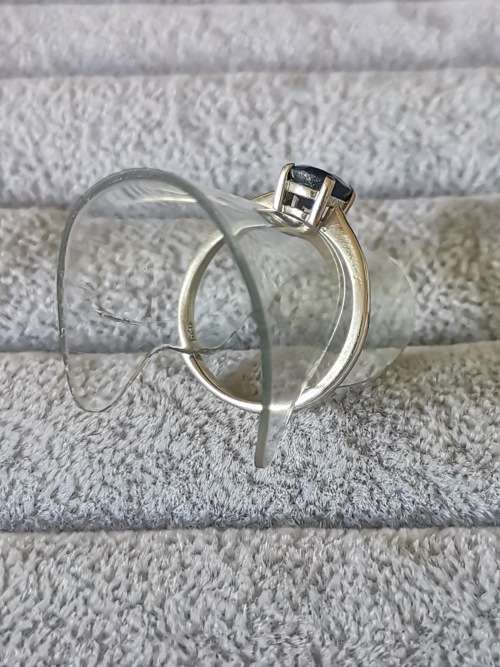 Silver Solitaire Ring