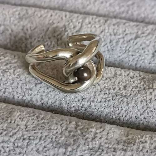 DISCOUNT!!! Silver Pearl Ring
