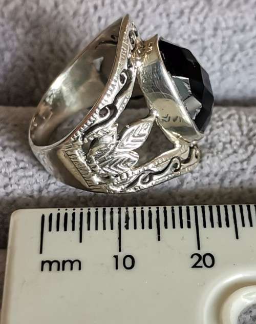 DISCOUNT!!! Detailed Onyx Ring