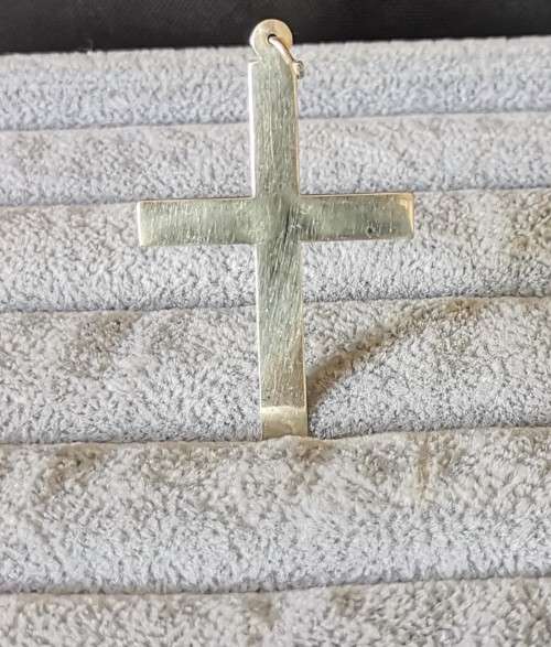 Big Silver Cross Pendant