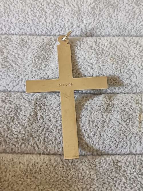 Big Silver Cross Pendant