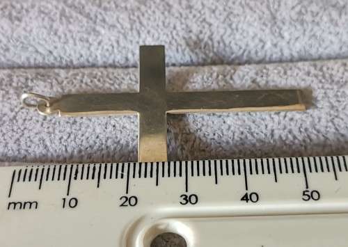 Big Silver Cross Pendant