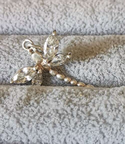 DISCOUNT!!! Silver Dragonfly Pendant