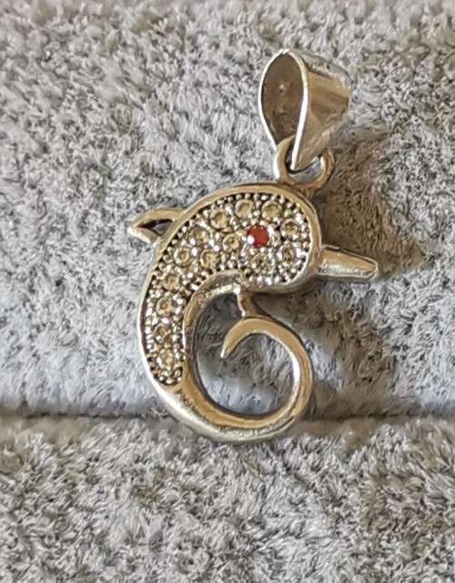 DISCOUNT!!! Dazzling Silver Dolphin Pendant