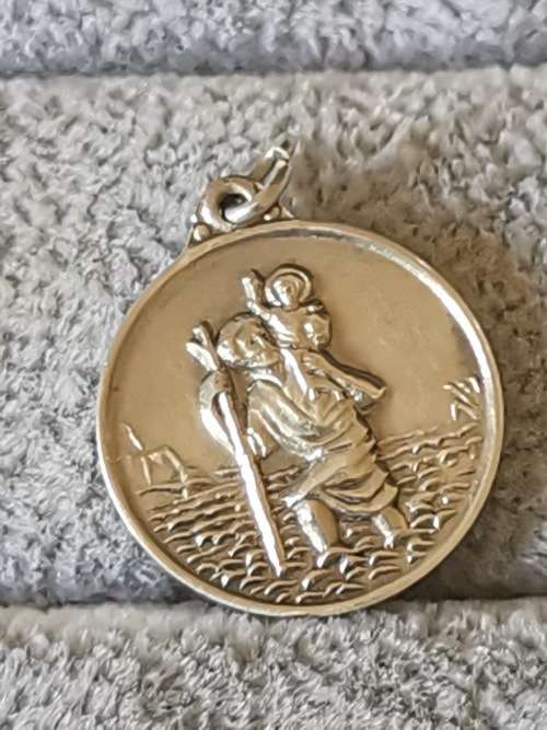 DISCOUNT!!! Silver St. Christopher Pendant