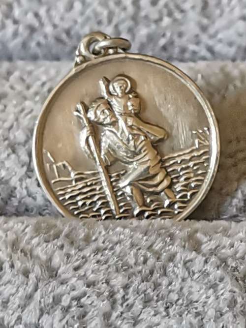 DISCOUNT!!! Silver St. Christopher Pendant