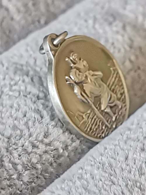 DISCOUNT!!! Silver St. Christopher Pendant