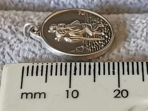 DISCOUNT!!! Silver St. Christopher Pendant
