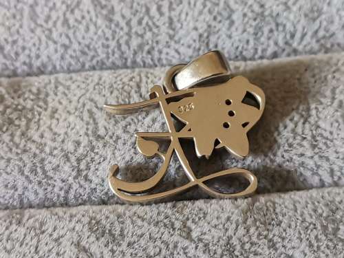 DISCOUNT!!! Silver Initial E Pendant