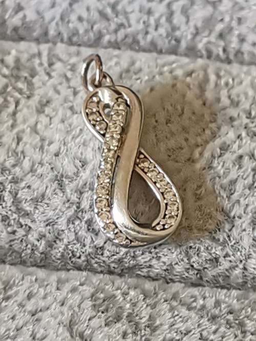 Dainty Silver Infinity Pendant