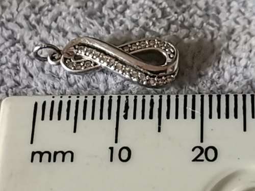 Dainty Silver Infinity Pendant