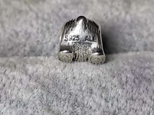 Silver Pandora Bear Charm