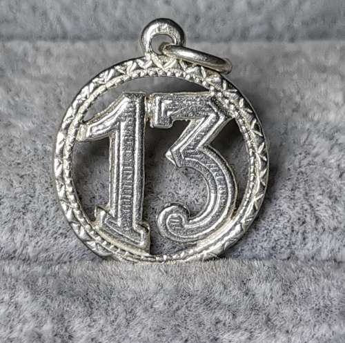 DISCOUNT!!! Silver 13 Pendant