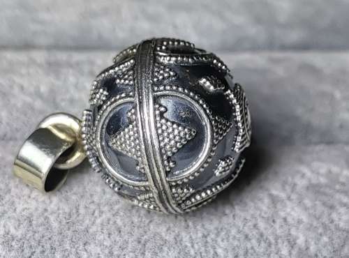 DISCOUNT!!! Silver Ball Chime Pendant