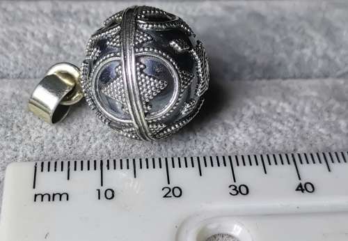 DISCOUNT!!! Silver Ball Chime Pendant
