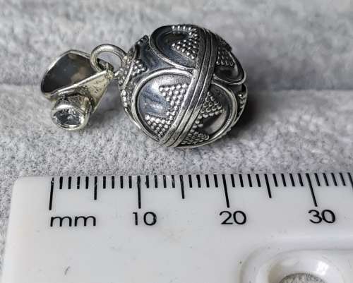 DISCOUNT!!! Silver Ball Chime Pendant