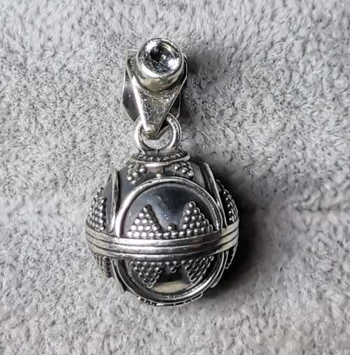 DISCOUNT!!! Silver Ball Chime Pendant