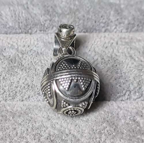 DISCOUNT!!! Silver Ball Chime Pendant