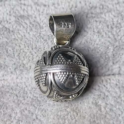 DISCOUNT!!! Silver Ball Chime Pendant