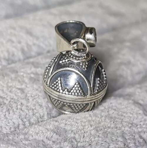 DISCOUNT!!! Silver Ball Chime Pendant