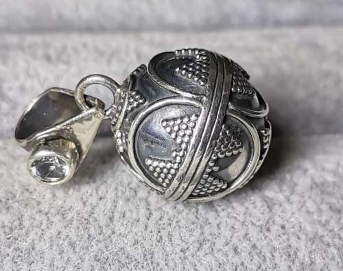 DISCOUNT!!! Silver Ball Chime Pendant