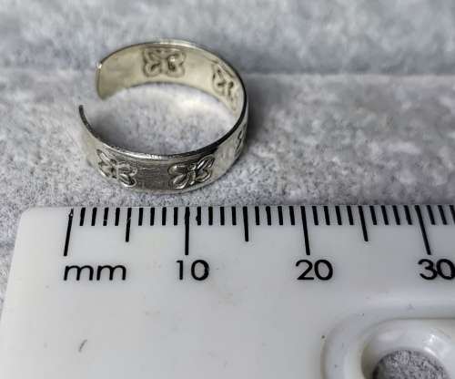 Cute Silver Toe Ring