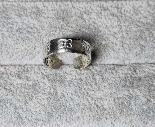 Cute Silver Toe Ring