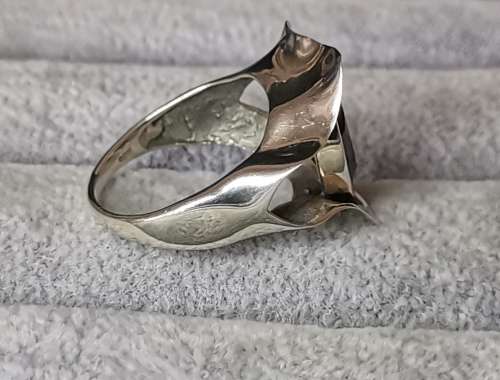 DISCOUNT!!! Silver Smoky Quartz Ring
