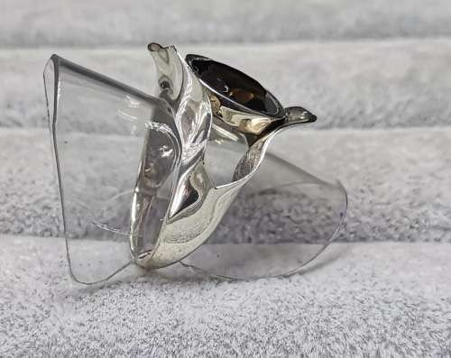DISCOUNT!!! Silver Smoky Quartz Ring