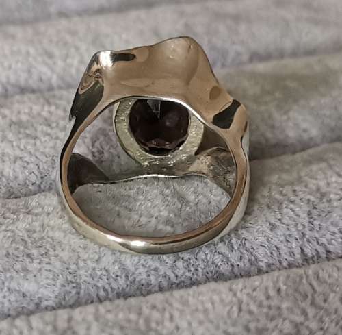 DISCOUNT!!! Silver Smoky Quartz Ring