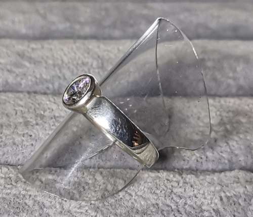 DISCOUNT!!! Silver Solitaire Ring