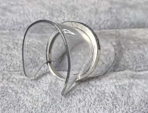 *R1 Auction* Silver Half- Eternity Ring