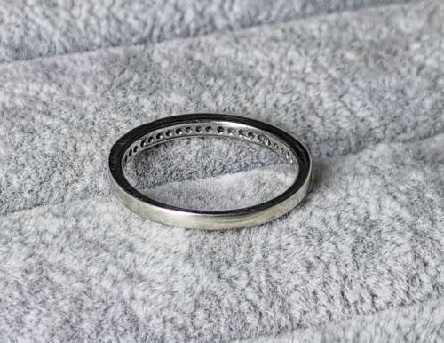 DISCOUNT!!! Silver Half Eternity Ring