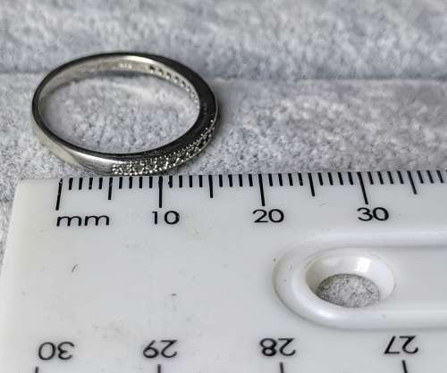 DISCOUNT!!! Silver Half Eternity Ring