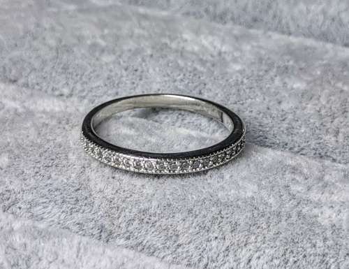 DISCOUNT!!! Silver Half Eternity Ring