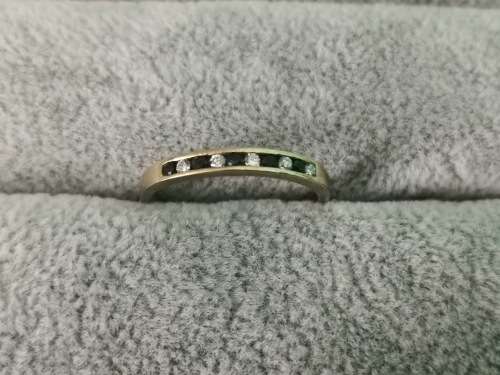 9ct Gold Half Eternity Ring