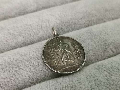 DISCOUNT!!! Silver St. Christopher Pendant