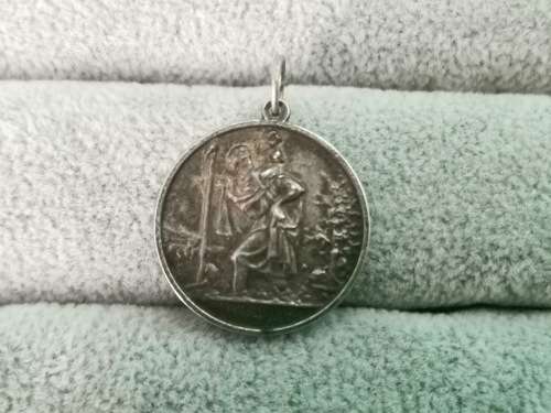 DISCOUNT!!! Silver St. Christopher Pendant