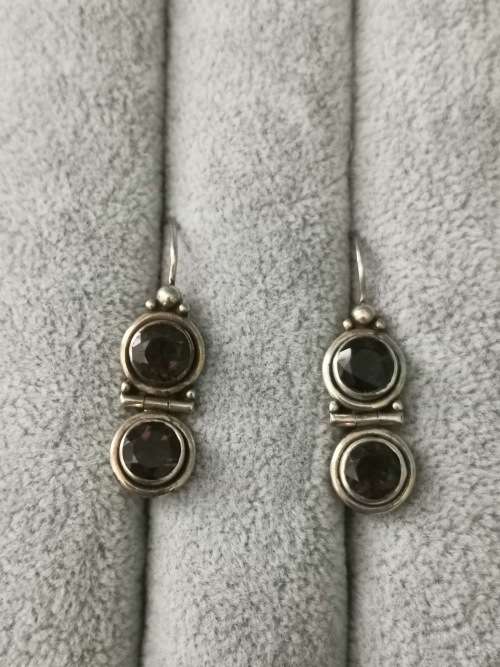 DISCOUNT!!! Silver Quartz Earrings