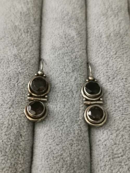 DISCOUNT!!! Silver Quartz Earrings