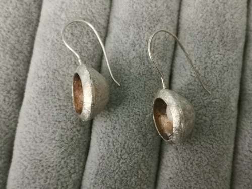 Discount!!! Unique Silver Pearl Earrings