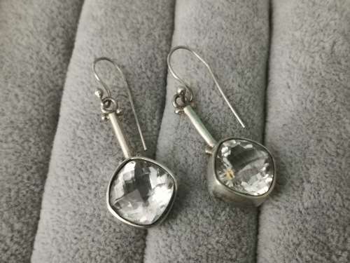 Discount!!! Dazzling Silver Earrings