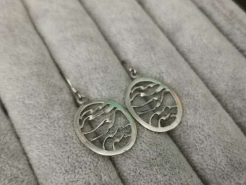 Discount!!! Unique Silver Earrings