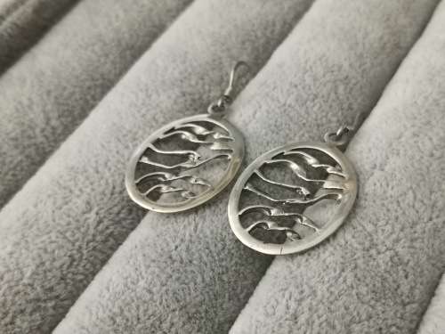 Discount!!! Unique Silver Earrings