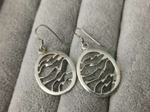 Discount!!! Unique Silver Earrings