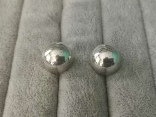 Silver Ball Earrings