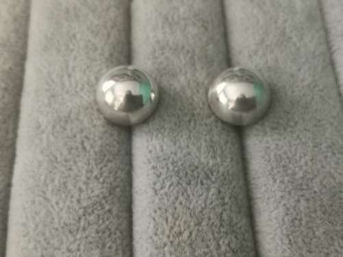 Silver Ball Earrings