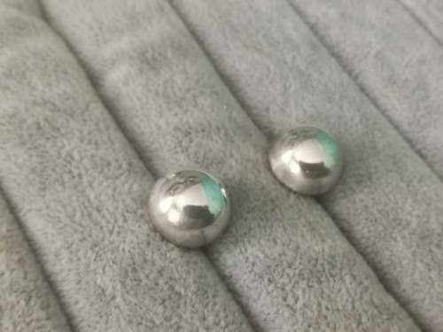 Silver Ball Earrings