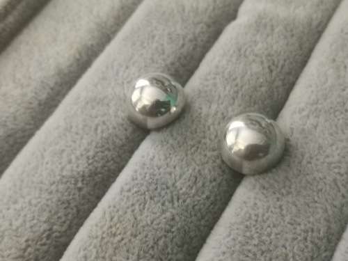 Silver Ball Earrings